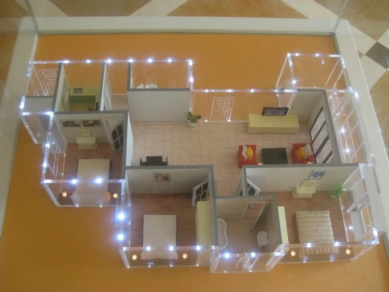 万都城三室一厅两卫户型模型（2011.3.31）&nbsp;0室0厅0卫0厨 0.00㎡