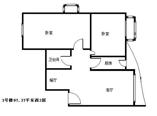 �����¸���3��¥97.37ƽ����2��