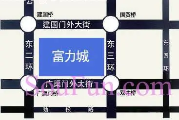 富力城A区交通图