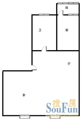 龙祥新家园龙祥新家园 1室户型图&nbsp;1室1厅1卫1厨 0.00㎡