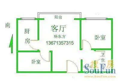 东方润龙东方润龙2居&nbsp;2室1厅1卫1厨 0.00㎡