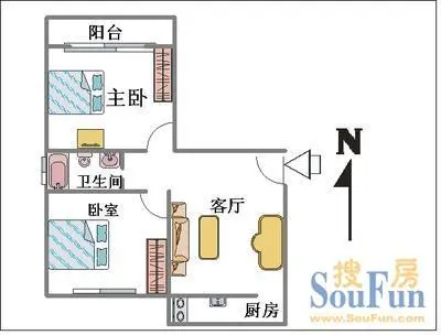 长安粮油食品公司宿舍长安粮油食品公司宿舍 户型图 2室0厅0卫0厨 0.00㎡