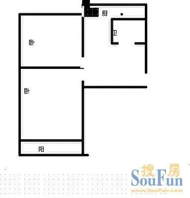 石家庄炼油厂二区石家庄炼油厂二区 户型图 2室0厅0卫0厨 0.00㎡