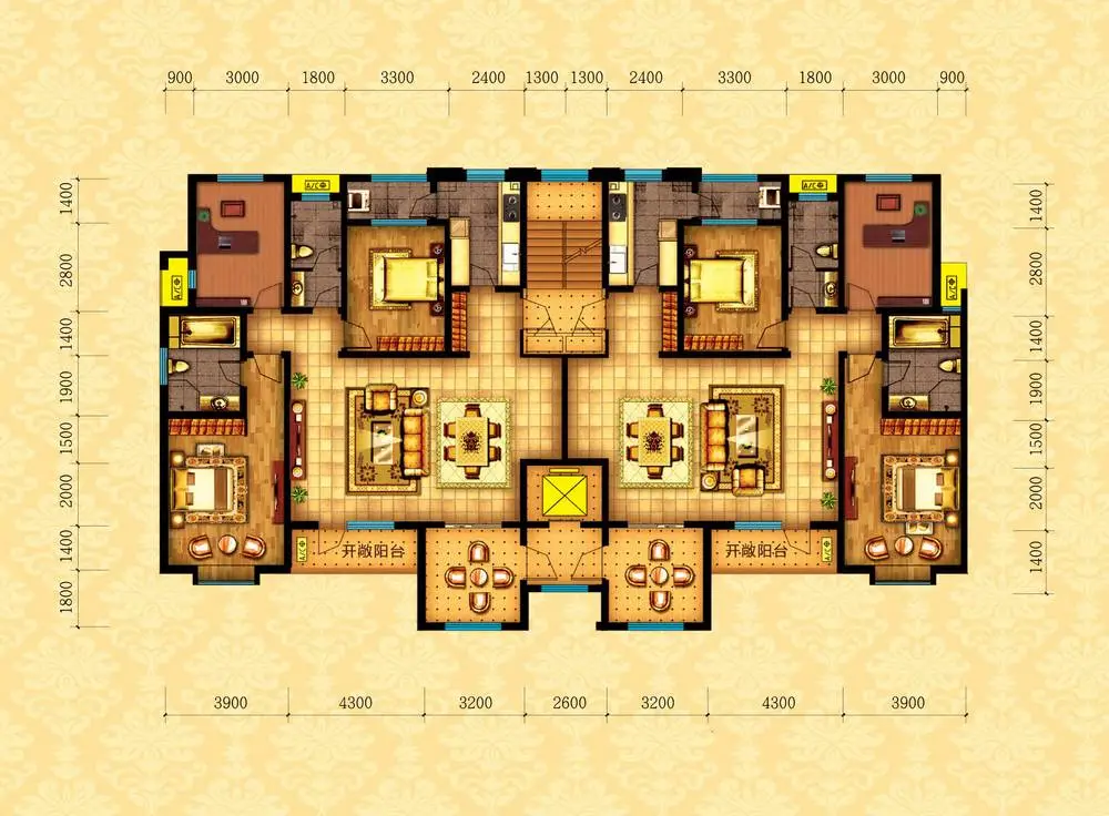 平层豪宅户型图_平层豪宅户型_豪宅户型图
