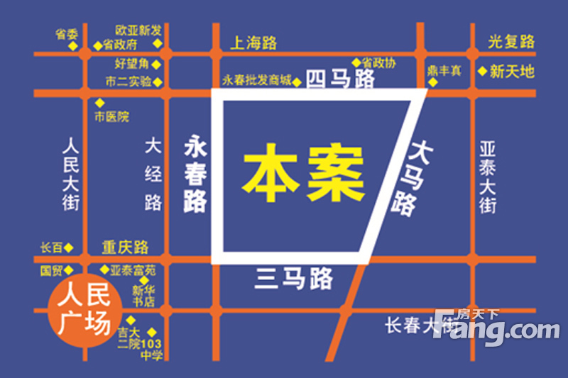 天伦中央广场交通图