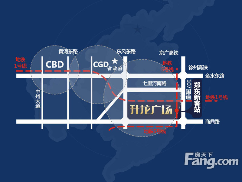 升龙广场交通图