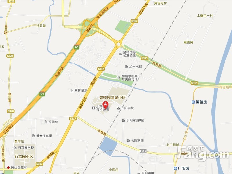 碧桂园温泉小区交通图