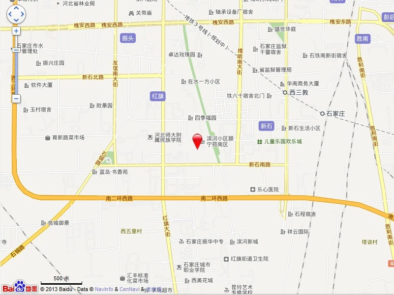 滨河小区颐宁苑交通图