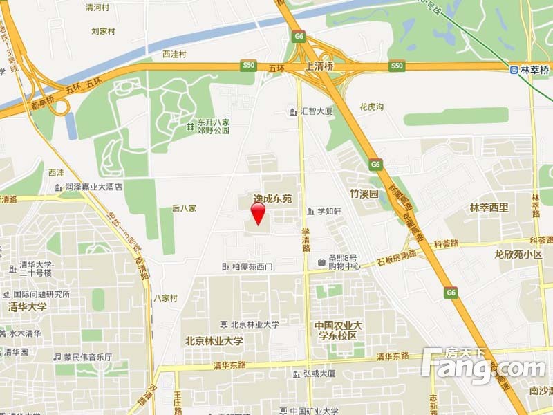 清枫华景园交通图