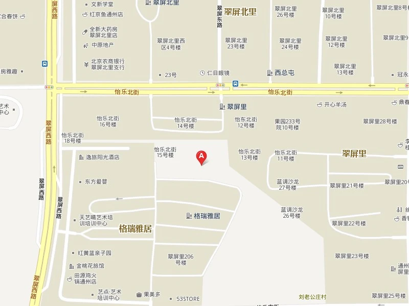 怡乐北街小区交通图