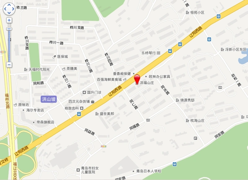 洪福山庄交通图