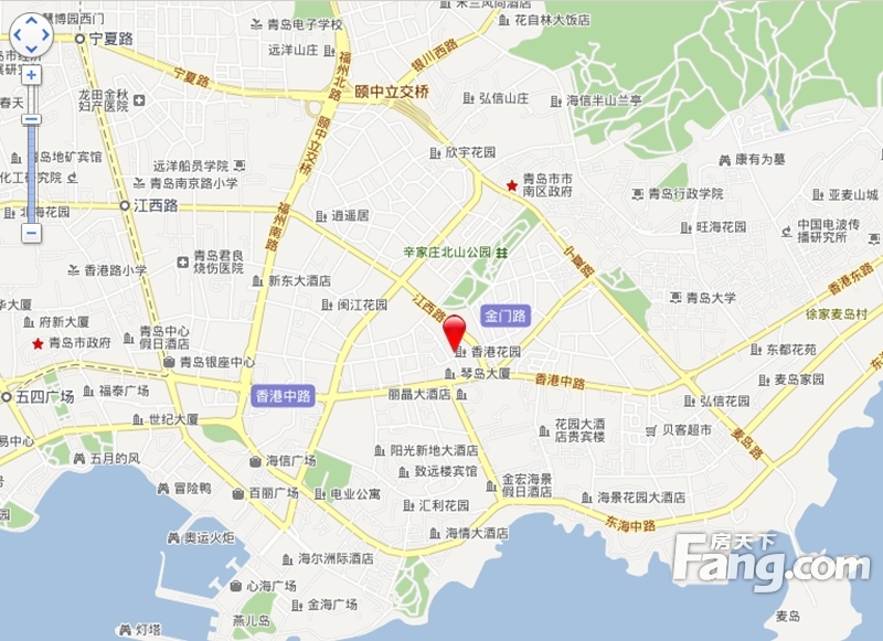 香港花园中环区交通图