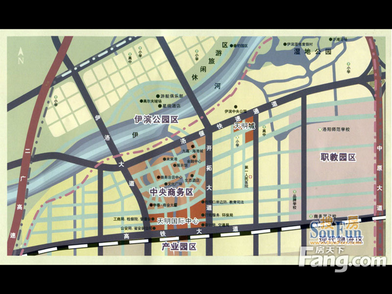 天明城交通图