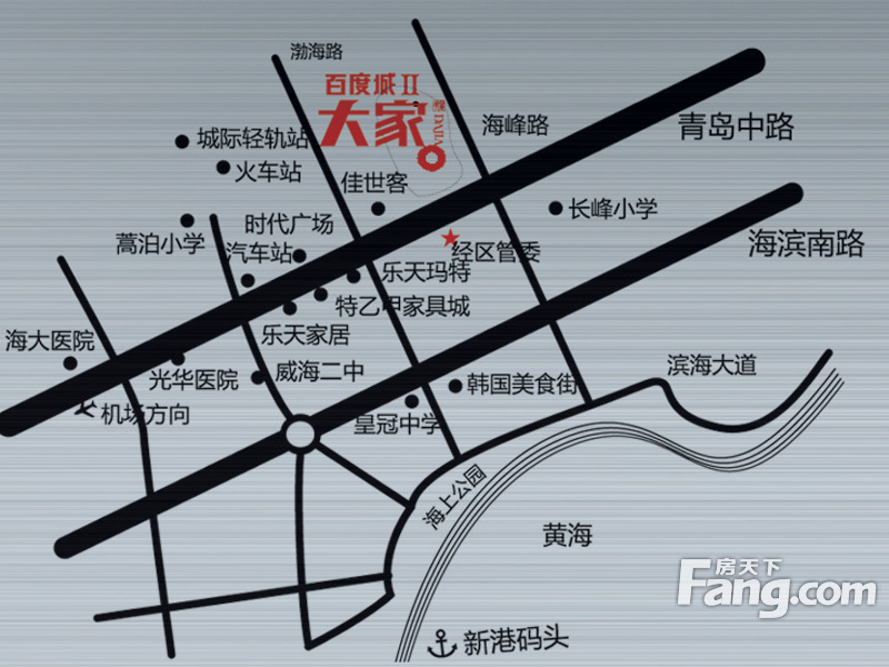 广信百度城二期大家交通图