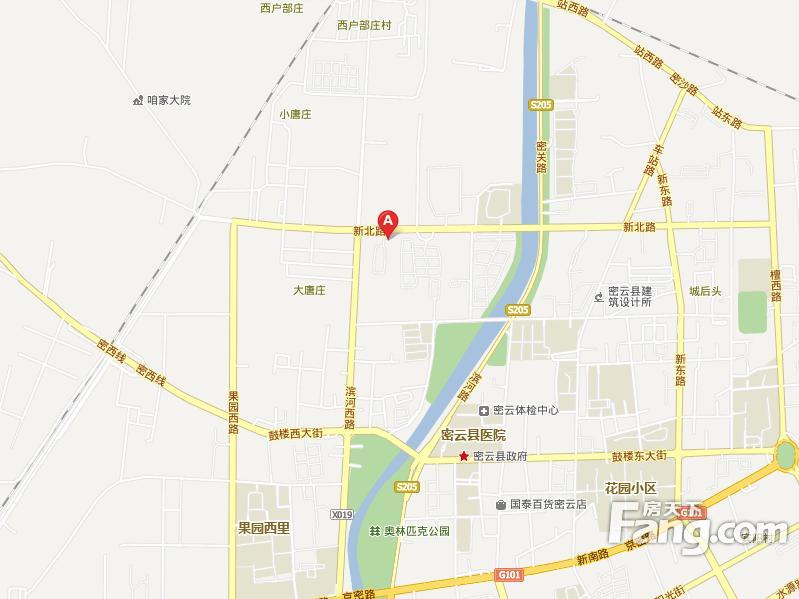 唐庄小区交通图