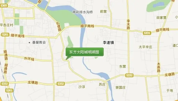 东方太阳城明湖园交通图