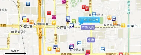 广安门内大街小区交通图