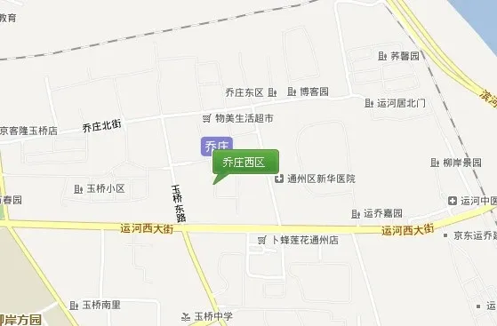 乔庄西区交通图