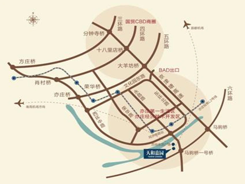 天和嘉园交通图