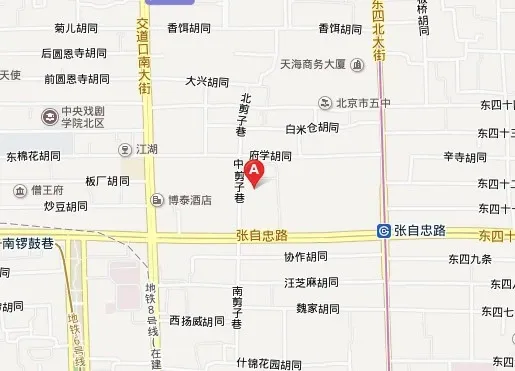 中剪子巷交通图