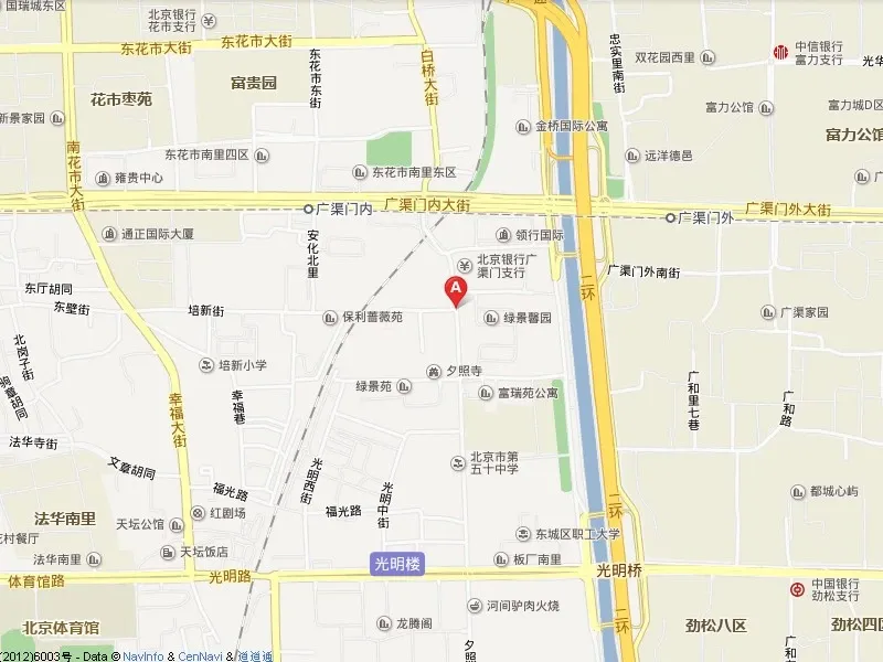 夕照寺西里小区交通图