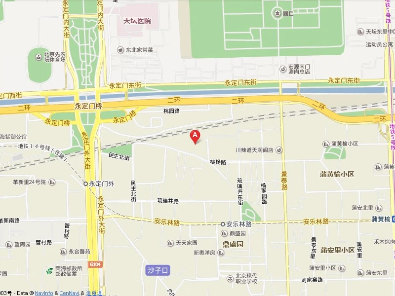 桃杨路北里交通图