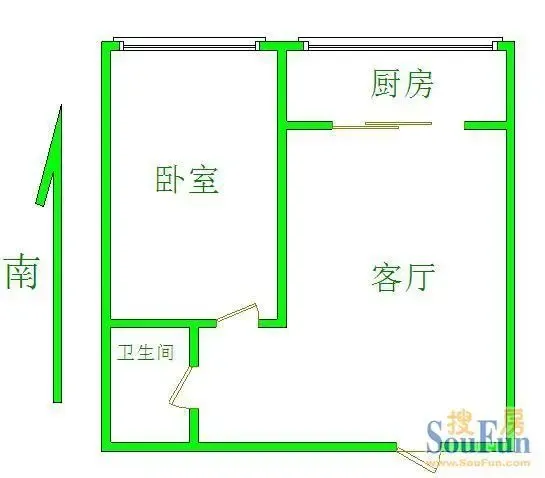 新华小区2室2厅1卫南北朝向1750.00元/月出租