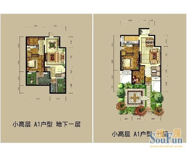 八达岭孔雀城住宅八达岭孔雀城住宅 A1户型 0室0厅0卫0厨 0.00㎡