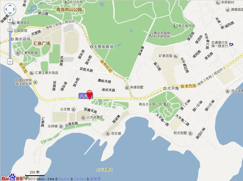 八大关小区交通图