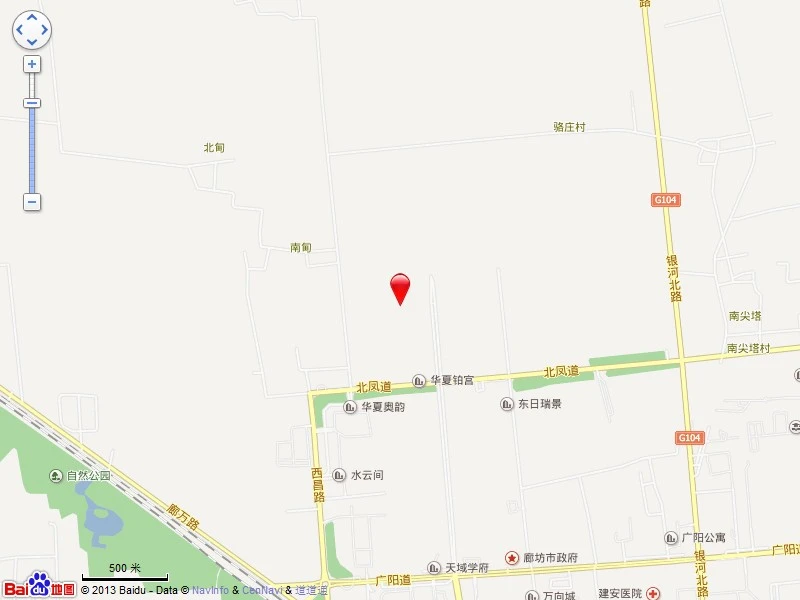 廊坊孔雀城大公馆交通图