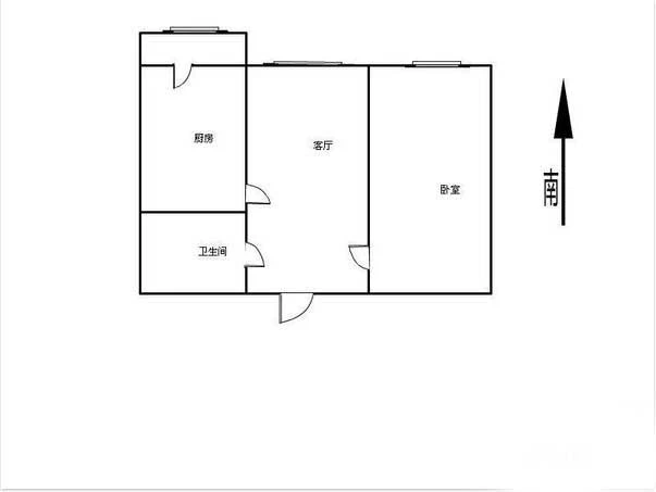 南山路 南山路 1室户型图 1室1厅1卫1厨 0.00㎡