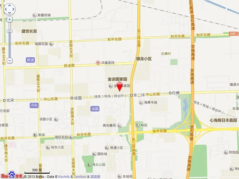 金谈固地坛园交通图