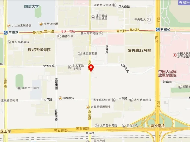 永定路98号院交通图