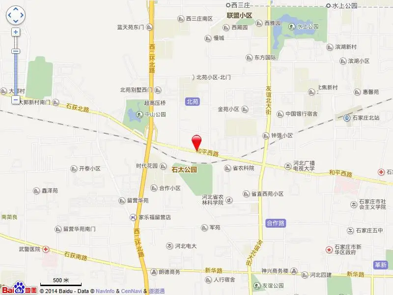 新华路街道办事处宿舍交通图
