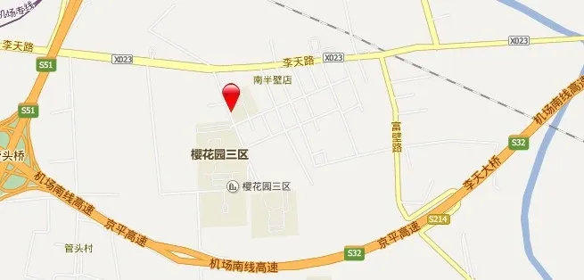 机场樱花园六区交通图