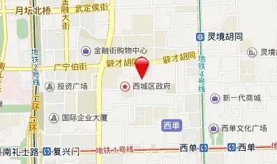 云梯胡同小区交通图