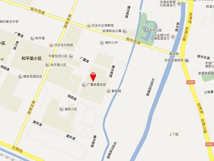广厦南里交通图