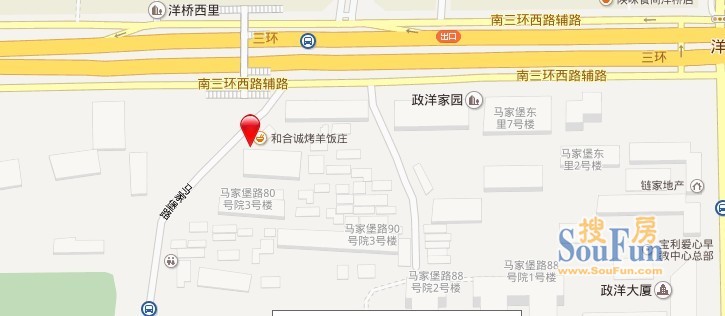 马家堡80号院交通图