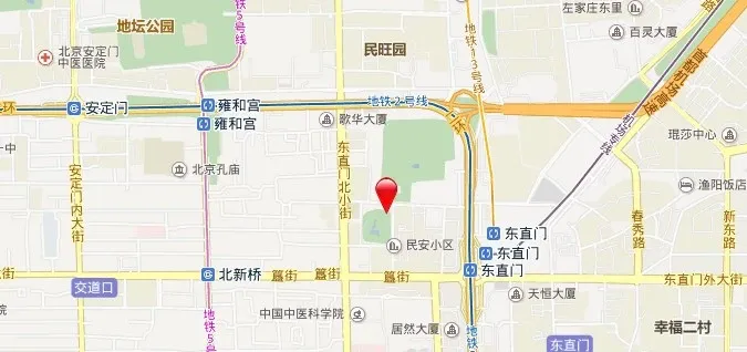 东直门北中街交通图