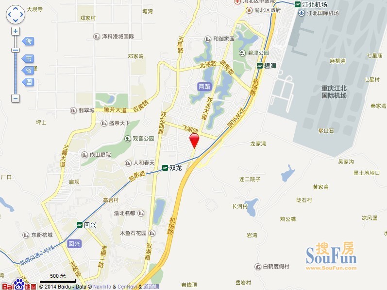 龙庆小区交通图