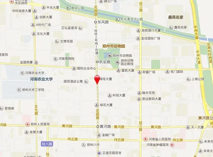 金水区保险公司家属院交通图