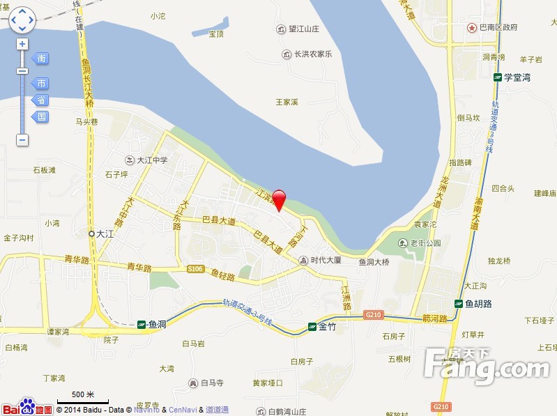 滨江路小区交通图