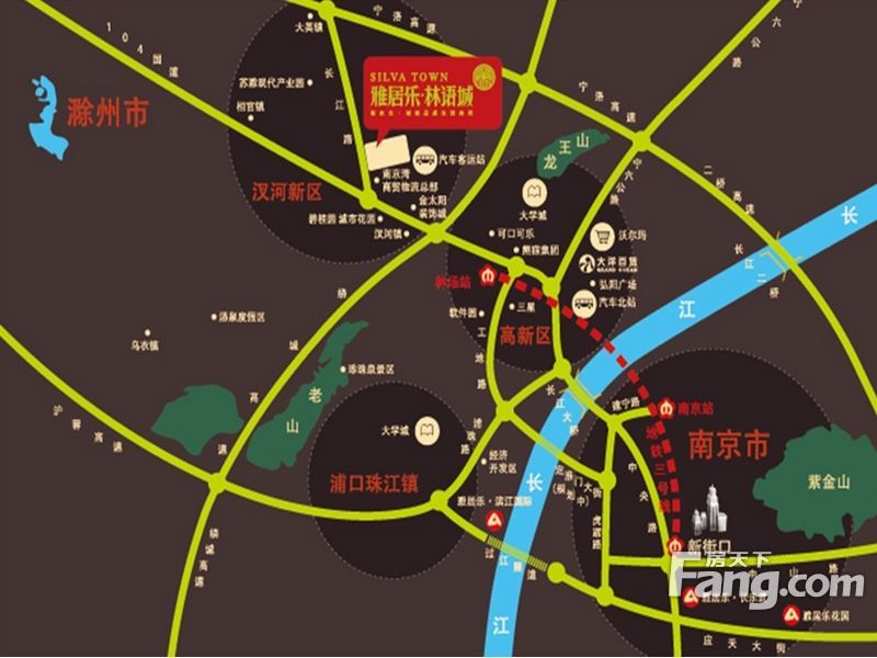 雅居乐林语城交通图