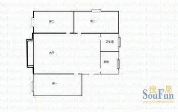 八场宿舍户型图 0室0厅0卫0厨 0.00㎡