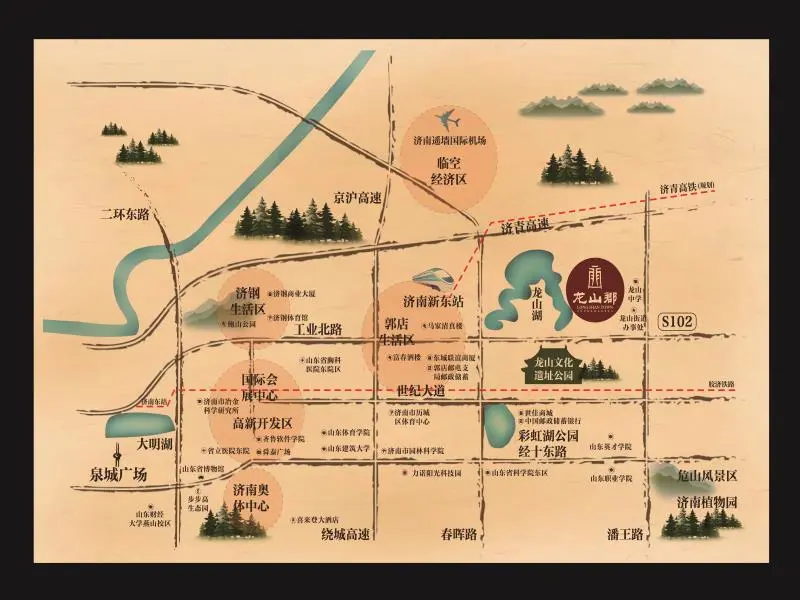 交通图:区位图