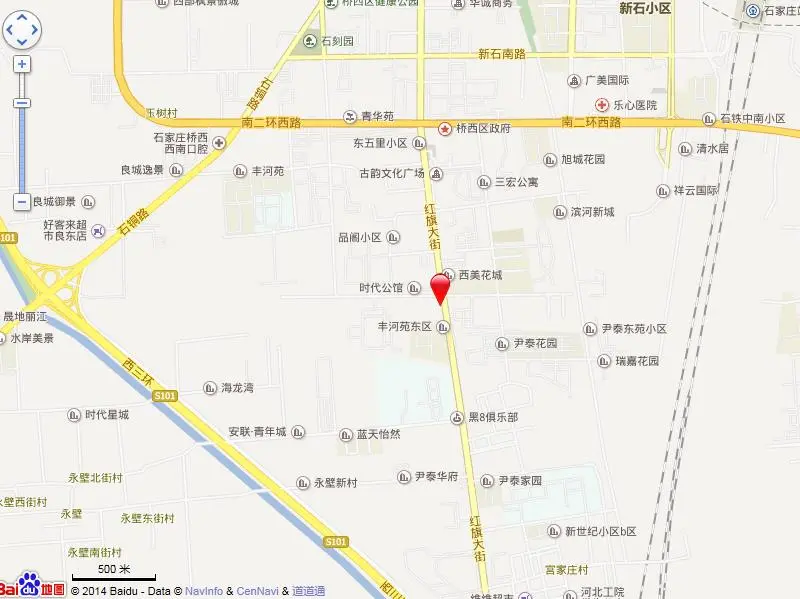 西美花街小区交通图