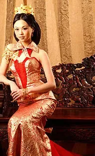 谢斐青春靓丽,身上穿的是一套价值65万元的伊丽莎品牌“纯金礼服” 谢斐青春靓丽,身上穿的是一套价值65万元的伊丽莎品牌“纯金礼服”