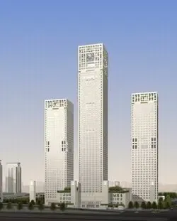 资料图:北京银泰中心效果图 资料图:北京银泰中心效果图