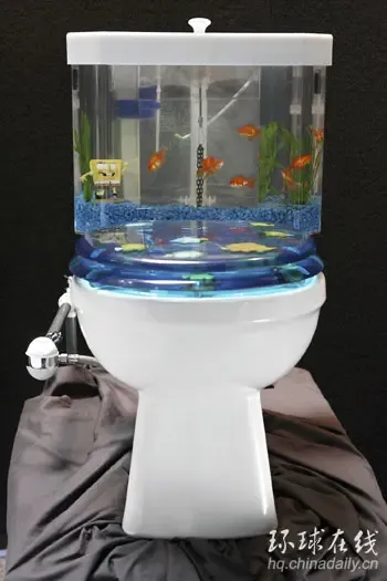 打破卫生间的沉闷 能养鱼的马桶给你卫浴添生趣 打破卫生间的沉闷 能养鱼的马桶给你卫浴添生趣