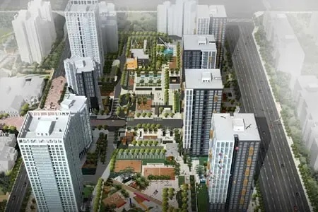 后现代城效果图